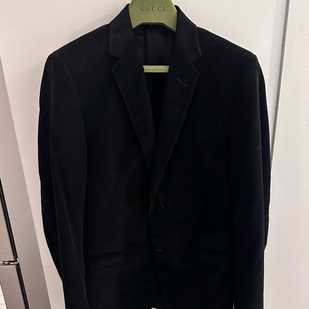 Gucci black corduroy blazer/ dinner jacket 46R